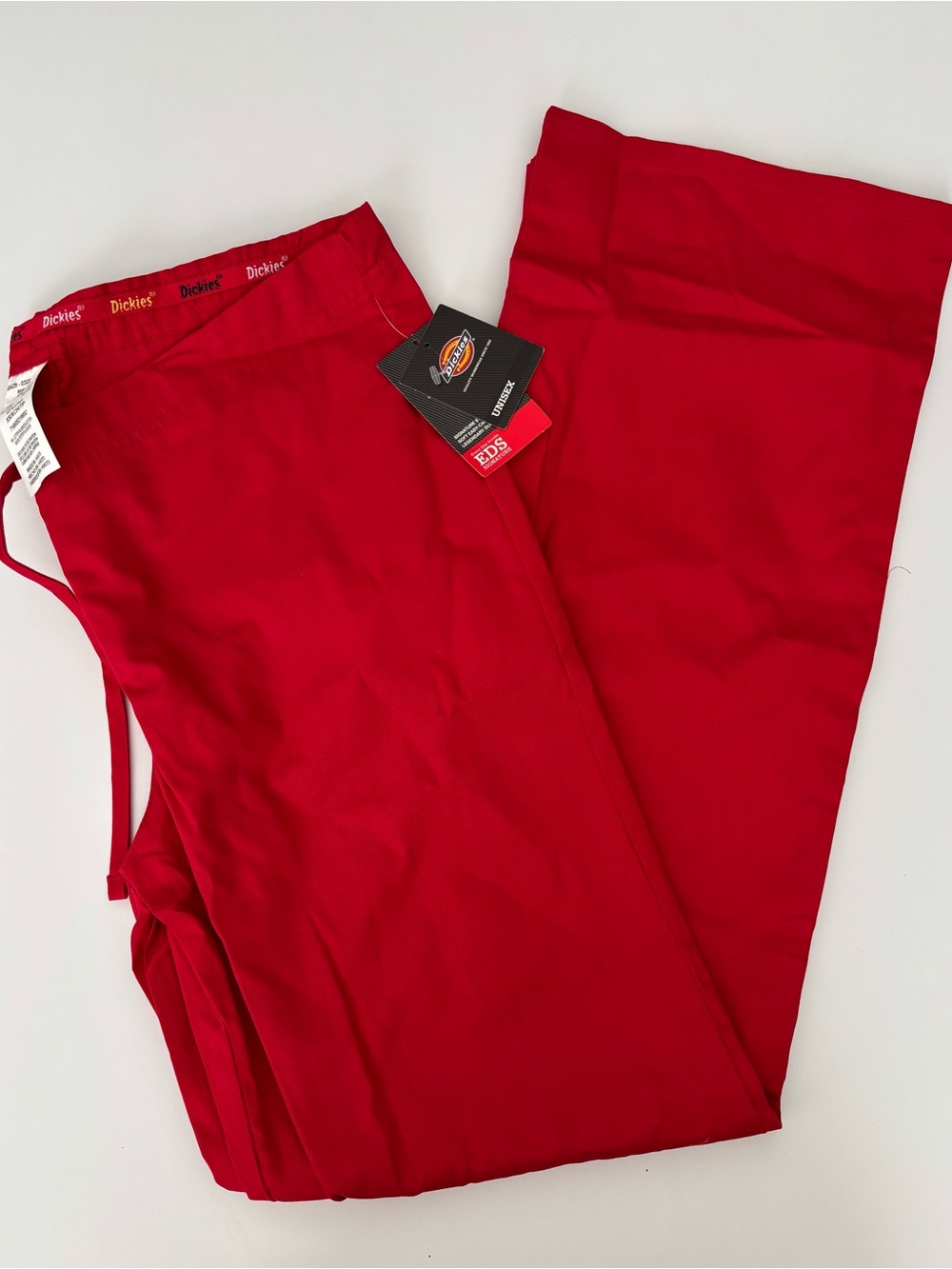 Dickies Unisex Red Scrub Pants XS